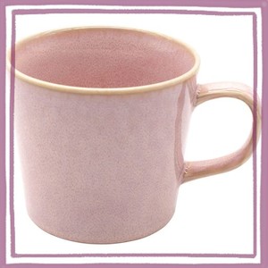 AITO製作所 セラミック「 ナチュラルカラー 」 マグカップ 大きめ 約320ML ピンク シンプル 軽い 美濃焼 食洗機 電子レンジ対応 プレゼン