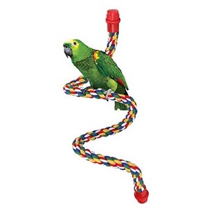 鳥用止まり木 鳥用ロープ インコ ロープパーチ インコ おもちゃ 布製止まり木 遊びおもちゃ 爪を磨く 鳥休み場所 噛む玩具 吊り下げ 綿ロ