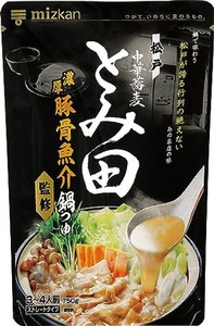 ミツカン 中華蕎麦とみ田監修 濃厚豚骨魚介 鍋つゆ 750G [名店監修] 鍋の素