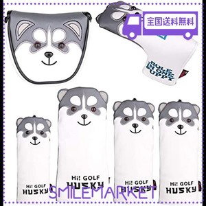 ゴルフHEADCOVERヘッドカバー ドライバー用/ウッド用 FW/ユーティリティ用 UT/パターカバー マレット用マグネットタイプ(オデッセイ 2ボ