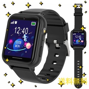 PTHTECHUS? キッズ 子供 腕時計 スマートウォッチ SMART WATCH FOR KIDS 自撮りカメラ 写真 ゲーム 音楽再生 かわいい目覚まし時計 アラ