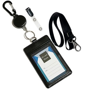 F PLUS G パスケース メンズ 定期入れ 伸びる IDカードホルダー リール付き カード キーホルダー 両面 社員証 身分証明書 免許証 PUレザ