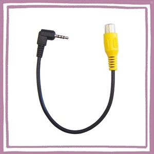 F-FACTORY 2.5MM 4極 RCA 変換ケーブル 2.5MM L型 4極ミニプラグ(オス) - RCA/ピンジャック(メス) 0.1M OMTP規格(3番に映像,4番にGND) FN