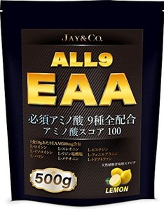 JAY&CO. アミノ酸スコア100 ALL9 EAA 必須アミノ酸 9種を全配合 (レモン, 500G)