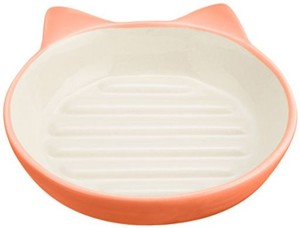 PET RAGEOUS DESIGNS（ペットレジオスデザイン）猫用食器 イージーダイナーキャットディッシュ オレンジ