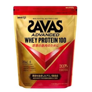 ザバス(SAVAS) アドバンストホエイプロテイン100 ココア味 2100G 明治