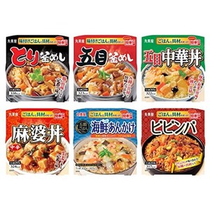 【セット商品】丸美屋 レンジで簡単!ごはん付きシリーズ アソート詰め合わせ 6食