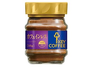 キーコーヒー インスタントコーヒー カフェインレス 瓶 50G×3個