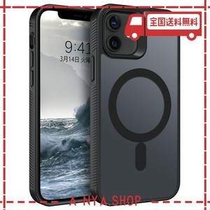 GUAGUA IPHONE 11 ケース いPHONE 11 ケース MAGSAFE対応 半透明 TPU マグネット MAGSAFE内蔵 ケース マット感 スマホカバー 耐衝撃 指紋