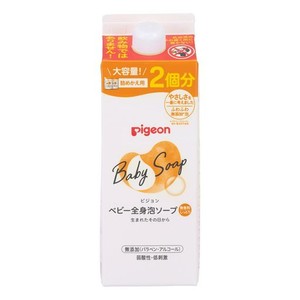 ピジョン PIGEON ベビー全身泡ソープ しっとり 詰替用 2回分 800ML