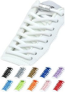 [GOODKURU] 結ばない靴紐 シューレース 伸びる靴紐 1足分(2本) (白)