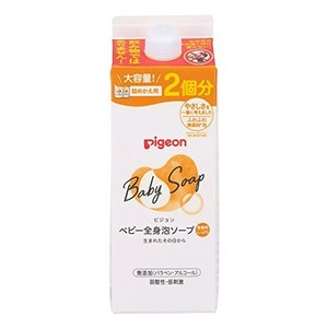 ピジョン PIGEON ベビー全身泡ソープ しっとり 詰替用 2回分 800ML