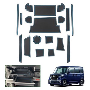 【GAFAT】スズキ スペーシア/スペーシアカスタム/スペーシアギア MK53S型 2代目 2017年~ 2023年 新型 専用 ドアポケットマット ラバーマ