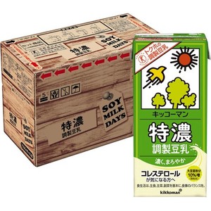 【AMAZON.CO.JP限定】 キッコーマン 特濃調製豆乳 SOYMILK DAYS 1000ML×6本 【特定保健用食品】