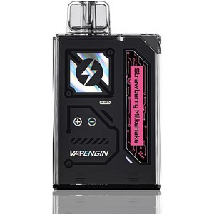 ベイプエンジン 電子タバコ シーシャ フレーバー 使用可能 [電子タバコ 使い捨て 持ち運び VAPE] (ストロベリーミルクシェイク, 7500)