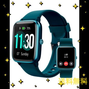 GANRIVER スマートウォッチ 万歩計 通話機能付き 腕時計型 レディース メンズ IPHONE アンドロイド対応 SMART WATCH WOMEN HD画面 長持ち