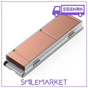 ORICO M.2 SSDヒートシンク、銅フィンM.2クーラー、M.2 2280MM SSD両面ヒートシンク、サーマルパッド付き熱伝導+アルミニウム冷却、PC用