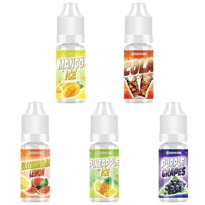 EONFINE 電子タバコ リキッド VAPE リキッド 5種フレーバー 10MLX5本セット ベイプ リキッド DIY可能 ニコチンゼロ（コーラ＆巨峰葡萄＆