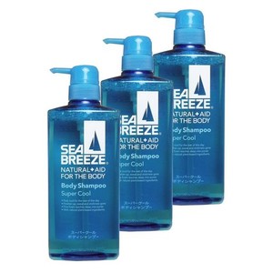 【まとめ買い】SEABREEZE(シーブリーズ) スーパークール ボディシャンプー 600ML×3個