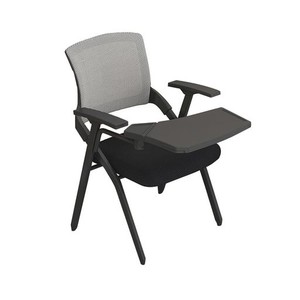 FUYUTU オフィスチェア ミーティングチェア テーブル付き 折りたたみ 事務椅子 テーブル一体型 軽量 持ち運び 折り畳み可能 パイプ椅子 
