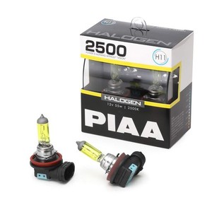 PIAA ヘッドライト・フォグランプ用 ハロゲン 2500K イエローバルブ 12V 55W H11 車検対応 2個入 HS5011