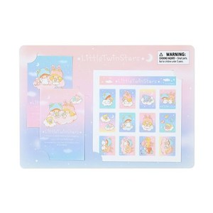 サンリオ(SANRIO) サンリオ デザインシール リトルツインスターズ キキララ LITTLE TWIN STARS 11×10.6×0.1CM リトルツインスターズ ふ