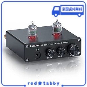 FOSI AUDIO BOX X4フォノプリアンプ＆ヘッドフォンアンプ JAN5654W真空管搭載 MMターンテーブル用蓄音機用プリアンプ レコードプレーヤー