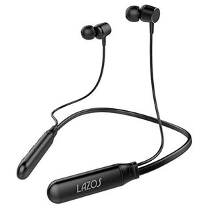 LMT LAZOS ネックバンド型ワイヤレスイヤホン BLUETOOTH 5.1 防水 ブラック L-BTE-BK