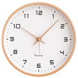 掛け時計 おしゃれ かわいい 木枠 静音 壁掛け 時計 北欧風 大数字 見やすい 連続秒針 モダン シンプル 人気 アナログ 時計 リビングルー