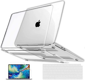 MACBOOK AIR 13.6インチ用 透明ケース プラスチック製 保護用ハードシェルカバー&キーボードカバー&キーボードスキン 対応機種：MACBOOK 