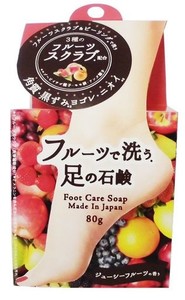 ペリカン石鹸 フルーツで洗う足の石鹸 80グラム (X 1)