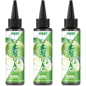 電子タバコ リキッド 青りんご メンソール 180ML 大容量 VAPEリキッド ニードルボルト付き ニコチンなし タールなし ベイプ 爆煙 E-LIQUI