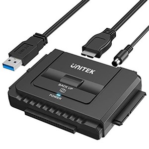 UNITEK IDE SATA 両方対応 USB3.0 ドライブ交換アダプター 2.5/3.5インチHDD SSD 光学ドライブに対応 コンバータ 最大18TB 5GBPS 12V/2A