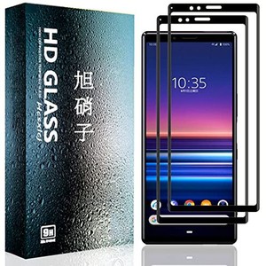 【2枚セット】FOR エクスペリア1 / FOR XPERIA 1 SOV40 / 802SO / SO-03L ガラスフィルム FOR エクスペリア1 フィルム 強化ガラス 3D曲面