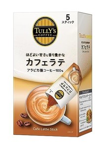 TULLY’S COFFEE(タリーズコーヒー) スティック カフェラテ 15.6G×5袋 インスタント 粉末