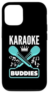 IPHONE 15 PRO KARAOKE BUDDIES 面白い音楽愛好家 カラオケシンガー スマホケース