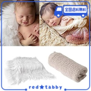 LIXIIN ニューボーンフォト 衣装 【ブランケット ラップ】 2点セット 新生児 写真マット 寝相アート DIY 写真撮影 記念写真 出産お祝い 