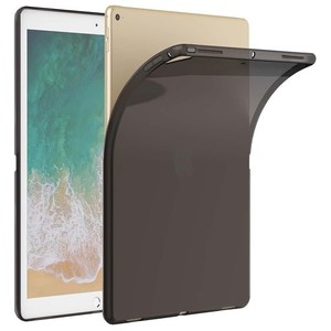 ASGENS IPAD PRO 12.9インチ 2015 / 2017 ブラッククリアケース、シリコンケース 柔軟なソフトTPUシリコン保護カバー 2015&2017 IPAD PRO