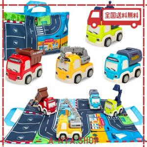 【中古】 はたらく車 力いっぱい!工事現場の車 Amazon.co.jp: 7点 ミニカー セット ミキサー車 ショベルカー