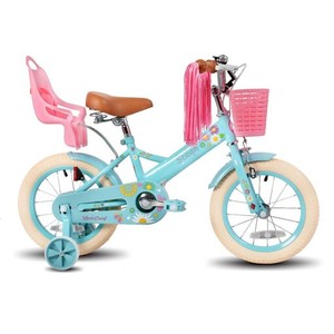 STITCH 子供用自転車 DAISY(デージー) 12 14 16インチ 人形用シート カゴ ポンポン こども 幼児 自転車 バイク キッズ 女の子 可愛い ぬ