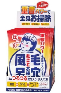 毛穴撫子 重曹つるつる風呂 毛穴 角質 ピーリング 美人の湯 重曹 AHA 入浴剤 30G×12包