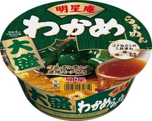 明星 明星庵 わかめらぁめん 大盛 96G ×12個