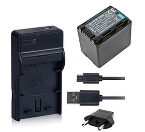 NINOLITE 3点セット 互換 バッテリー +USB型 充電器 +海外用交換プラグ 、パナソニック 対応 DC106VWVBT380_T.K.GAI