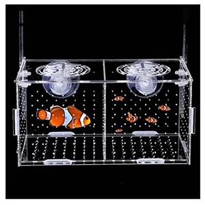 YURIKA 魚 繁殖隔離ボックス 透明 産卵ケース 水槽 隔離ケースエビ 多機能 メダカ孵化産卵箱 安定性 グッピー 稚魚 隔離 飼育保護 水族館