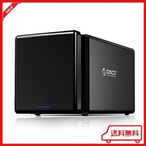 ORICO 3.5インチ HDDケース 4台対応 USB3.0接続 ドライブケース 磁気吸着式 SATA 3.0対応 最大64TBまで 5GBPS高速 ハードディスクケース 