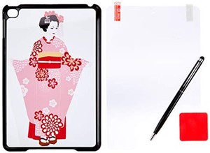 GLOW IPAD MINI4 オリジナルケース【保護フィルム&タッチペン】3点セット 舞妓B(3573-47)