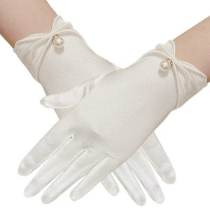 [DOYEEMEI] グローブ レディース 結婚式 手袋 UVカット手袋 花嫁グローブ 日焼け止め 紫外線対策 ウエディング ショート 滑り止め 薄手 