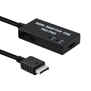 MCBAZEL PS1/PS2専用 HDTVからHDMI変換アダプターケーブル アスペクト比切り替えスイッチ内蔵 4:3から16:9変換可能 HDMI変換接続コンバー