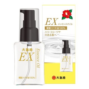 大島椿 EXエッセンスオイル 椿油 ヘアオイル マルチオイル 髪 頭皮 全身 無香料 精製ツバキ油100% 洗い流さないトリートメント 40ML