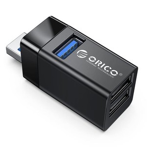 ORICO USBハブ 超小型 3ポート コンパクト 直付 USB3.0+USB2.0コンボハブ バスパワー 拡張 USBポート 高速 アダプタ 軽量 持ち運び便利 